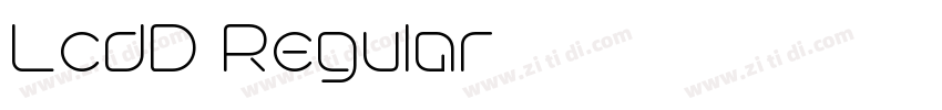LcdD Regular字体转换
